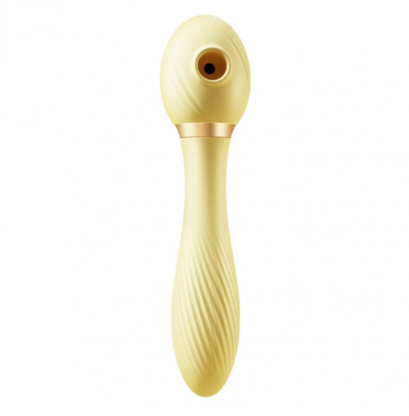 USA SVAKOM - ZEMALIA Bendable Sucking Heating Vibrator Massager Toy (Chargeable - Yellow)